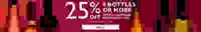 25% off 6 bottles or more