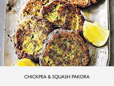 Chickpea and squash pakora