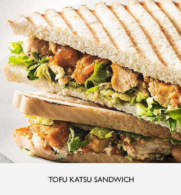 Tofu katsu sandwich