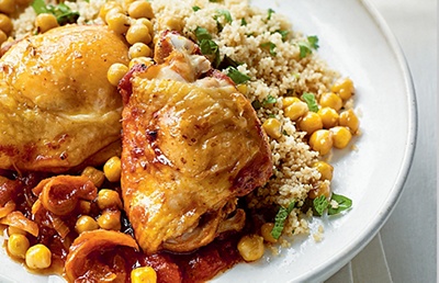image of chicken and chickpeas