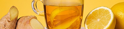 image of lemon and ginger tea