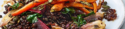 image of carrot and lentil salad