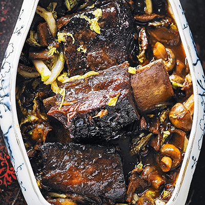 Aromatic beef & mushroom stew