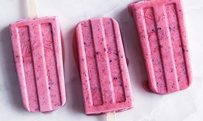 Berry and Coconut Ice Lollies