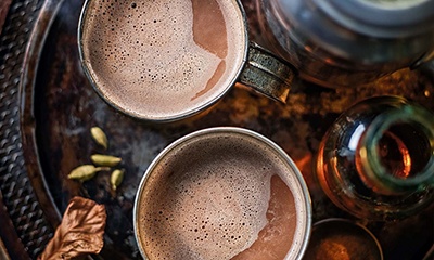 Spiced oat hot chocolate