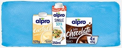 Alpro desserts and ice cream products