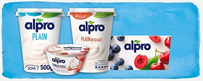 Alpro plant-based yogurts