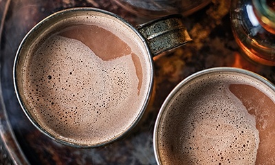 Spiced oat hot chocolate