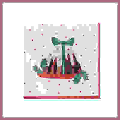 JOHN LEWIS CHRISTMAS PUDDING PAPER NAPKINS