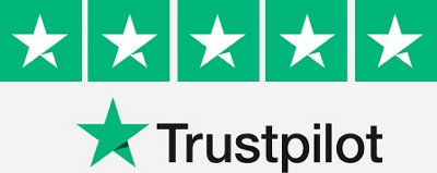 5 stars on Trustpilot