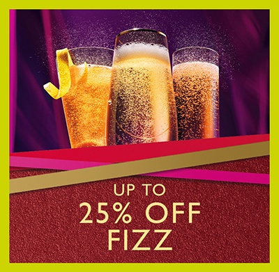 up to 25% off fizz