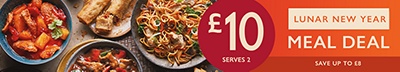 £10 SOUTH EAST & EAST ASIAN MEAL DEAL – CHOOSE 2 MAINS + 2 SIDES 