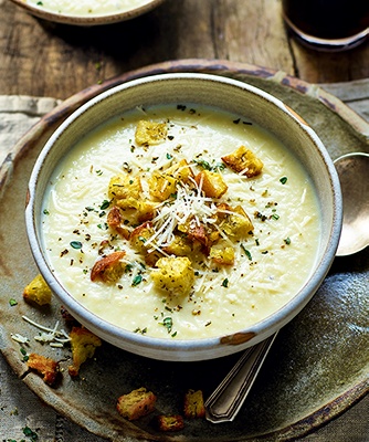Image of cauliflower cheese soup