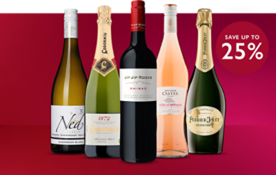 A selection of wine and fizz bottles
