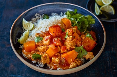 Jamaican-style vegetable curry