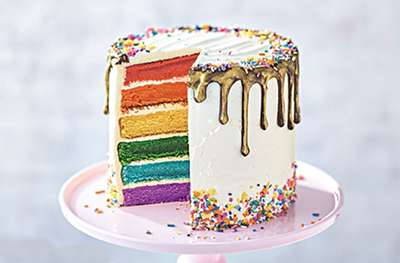 Pride rainbow cake