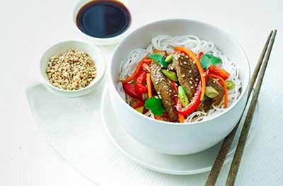 Korean beef and glass noodles