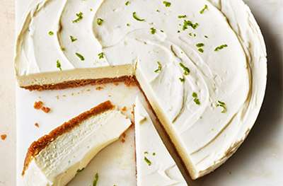Lime & ginger cheesecake