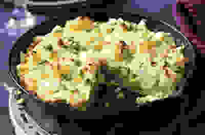 Pea and cauliflower frittata