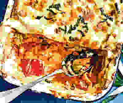Mediterranean vegetable lasagne