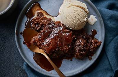 Mexican-inspired hot chocolate self-saucing pudding
