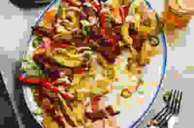 Mexican-style beef salad