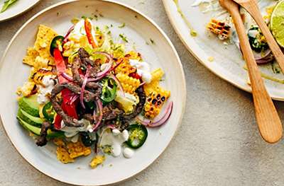 Mexican-style beef salad