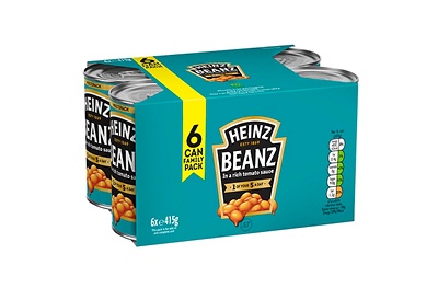 2 for £8 Heinz baked beans