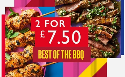 2 for £7.50 - Best of the BBQ