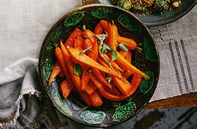 Orange & honey glazed carrots