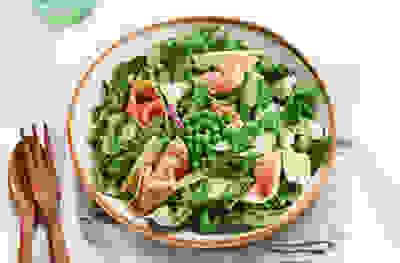 Pea & prosciutto salad