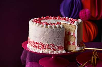 Peppermint candy cane cake