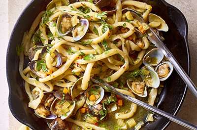 Pici with clams & fennel soffritto