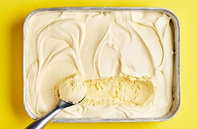 Quick no-churn vanilla ice cream