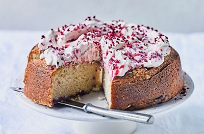 Martha's raspberry ripple cake
