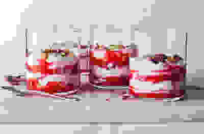 Raspberry ripple yogurt
