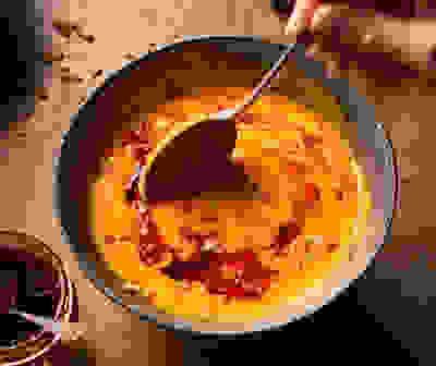 Roasting tin miso pumpkin soup