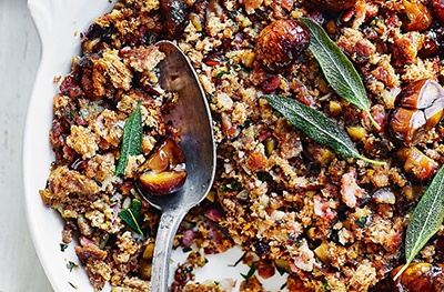 Sage, bacon and chestnut stuffing recipe