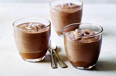 Salted caramel chocolate mousse