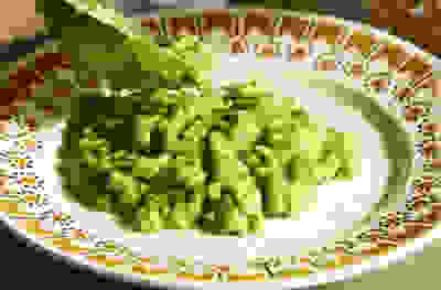 Simple pea risotto