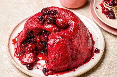 Simple summer pudding