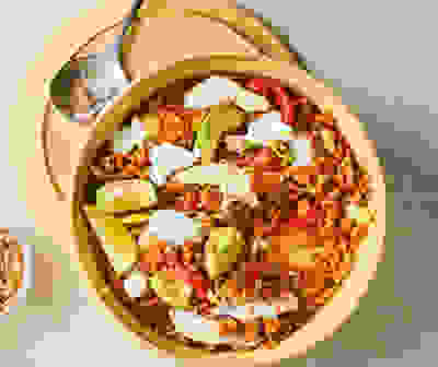 Smoky chicken & rice salad