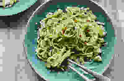 Quick spaghetti with ricotta & broccoli