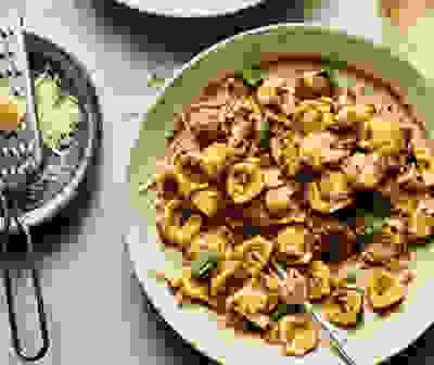 Spiced sausage & cauliflower orecchiette