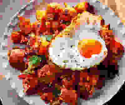 Spicy potato hash