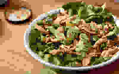 Mouthwatering spring chicken salad
