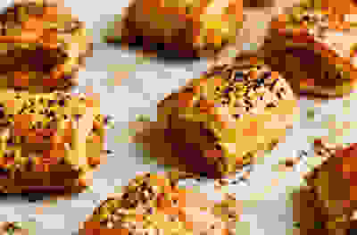 Squash, rosemary and pine nut rolls