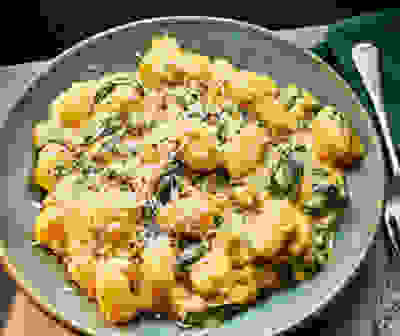 Squash & spinach gnocchi