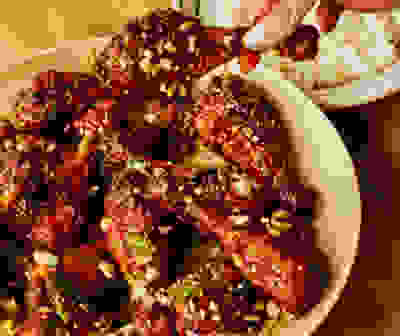 Sticky Kung Pao drumsticks
