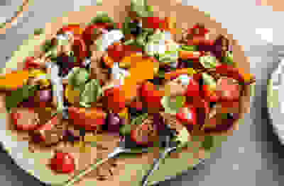Stone fruit caprese